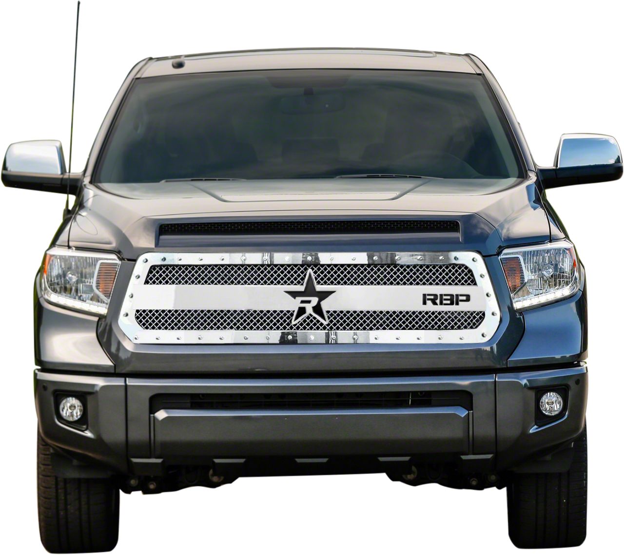 RBP RX-3 Series Studded Frame Upper Grille Insert; Chrome (14-17 Tundra)