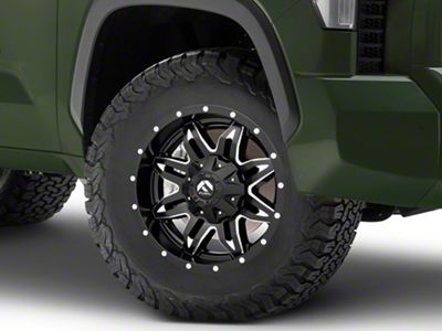 Fuel Wheels Lethal Matte Black Milled 6-Lug Wheel; 18x9; -12mm Offset (22-24 Tundra)