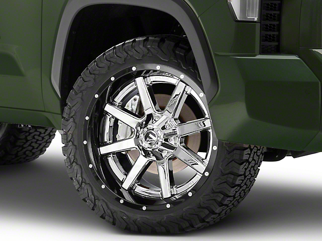 Fuel Wheels Maverick Chrome with Gloss Black Lip 6-Lug Wheel; 22x10; -13mm Offset (22-23 Tundra)
