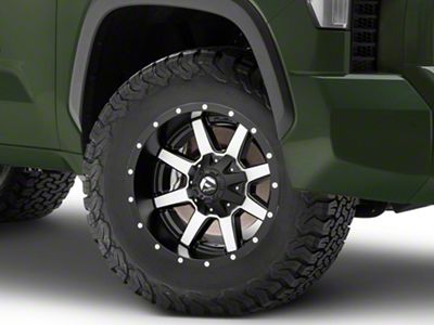 Fuel Wheels Maverick Matte Black Machined 6-Lug Wheel; 18x9; -12mm Offset (22-24 Tundra)