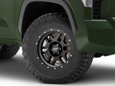 Pro Comp Wheels Phaser Satin Black 6-Lug Wheel; 17x9; -6mm Offset (22-24 Tundra)