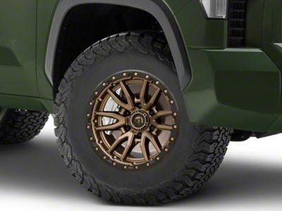 Fuel Wheels Rebel Matte Bronze with Black Bead Ring 6-Lug Wheel; 17x9; -12mm Offset (22-23 Tundra)