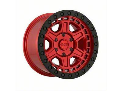 Black Rhino Reno Candy Red with Black Bolts 6-Lug Wheel; 17x9; 0mm Offset (22-24 Tundra)
