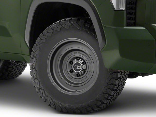 Black Rhino Solid Matte Gunblack 6-Lug Wheel; 17x9.5; -12mm Offset (22-24 Tundra)