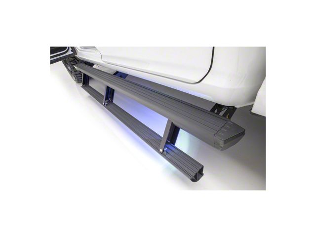 ActionTrac Powered Running Boards; Carbide Black (07-21 Tundra CrewMax)