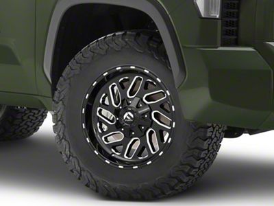 Fuel Wheels Triton Gloss Black Milled 6-Lug Wheel; 18x9; -12mm Offset (22-24 Tundra)
