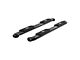 4-Inch Oval Side Step Bars; Black (07-21 Tundra Double Cab)