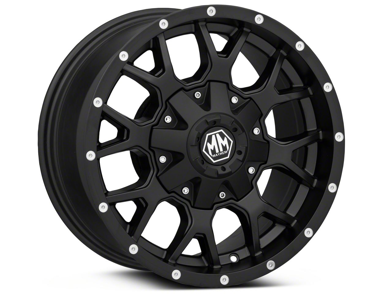 Mayhem Wheels Warrior Matte Black 6-Lug Wheel; 17x9; 18mm Offset (22-23  Tundra)