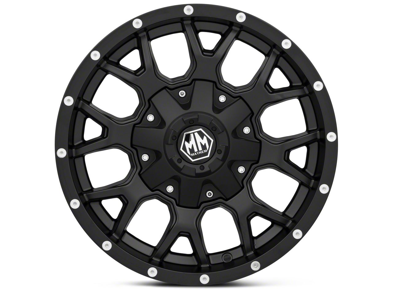 Mayhem Wheels Warrior Matte Black 6-Lug Wheel; 17x9; 18mm Offset (22-23  Tundra)