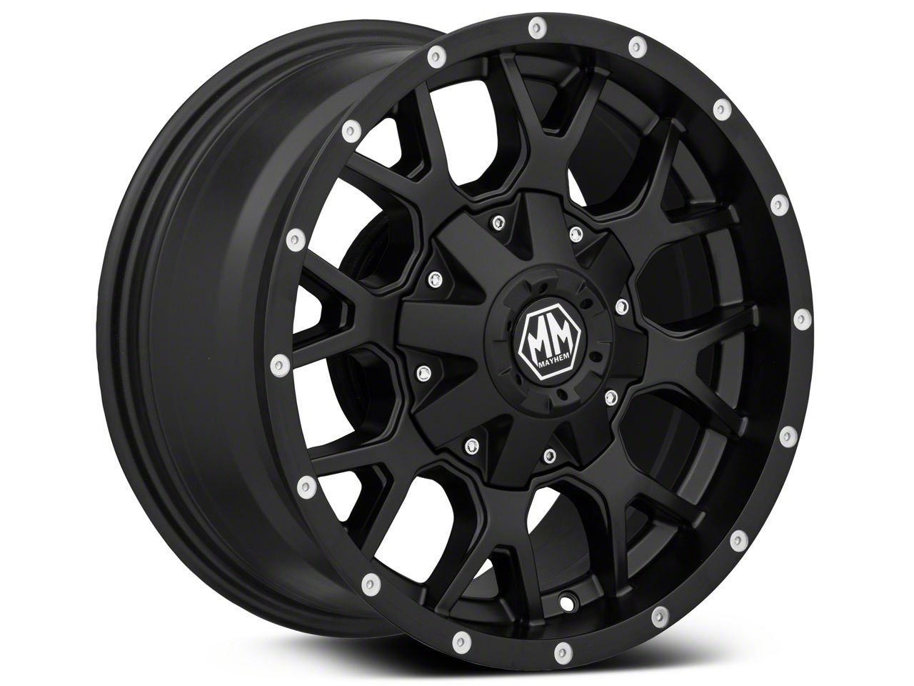 Mayhem Wheels Warrior Matte Black 6-Lug Wheel; 17x9; 18mm Offset (22-23  Tundra)