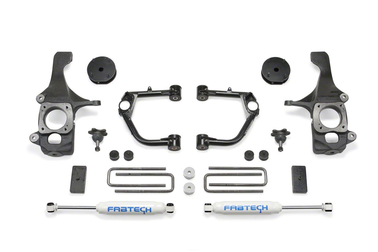 Fabtech 4-Inch Budget Lift Kit with Performance Shocks (07-15 Tundra TRD; Excludes TRD Pro)