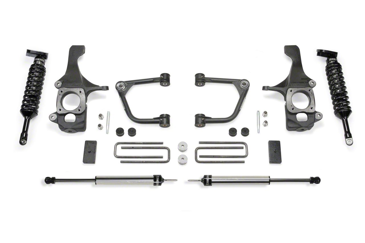 Fabtech 4-Inch Uniball Upper Control Arm System with Dirt Logic 2.5 Coil-Overs and Dirt Logic Shocks (07-15 Tundra)