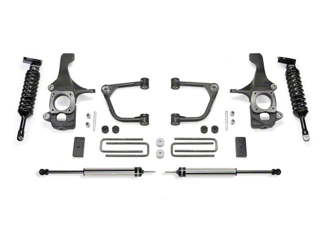 Fabtech 4-Inch Uniball Upper Control Arm System with Dirt Logic 2.5 Coil-Overs and Dirt Logic Shocks (07-15 Tundra)