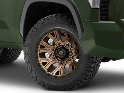 Fuel Wheels Traction Matte Bronze with Black Ring 6-Lug Wheel; 20x10; -18mm Offset (22-24 Tundra)