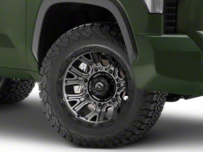 Fuel Wheels Traction Matte Gunmetal with Black Ring 6-Lug Wheel; 20x10; -18mm Offset (22-24 Tundra)
