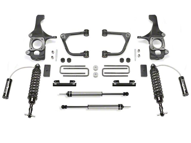 Fabtech 4-Inch Uniball Upper Control Arm System with Dirt Logic 2.5 Reservoir Coil-Overs and Dirt Logic Shocks (07-15 Tundra)