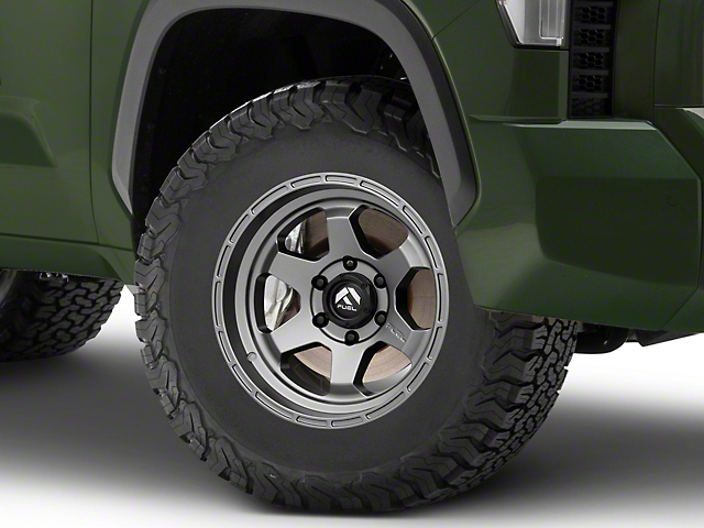 Fuel Wheels Shok Matte Gunmetal 6-Lug Wheel; 17x9; -12mm Offset (22-23 Tundra)