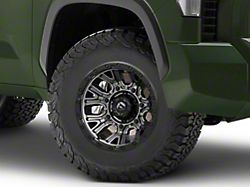 Fuel Wheels Traction Matte Gunmetal with Black Ring 6-Lug Wheel; 17x9; 1mm Offset (22-24 Tundra)