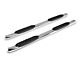 Barricade 5-Inch Oval Bent End Side Step Bars; Stainless Steel (22-24 Tundra CrewMax)