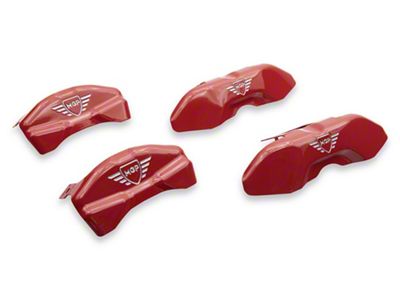 MGP Brake Caliper Covers with MGP Logo; Red; Front and Rear (07-21 Tundra)