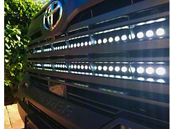 Dual 40-Inch White and Amber LED Light Bars with Grille Mounting Brackets (22-23 Tundra Limited, SR, SR5)