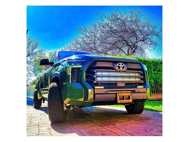Dual 40-Inch White LED Light Bars with Grille Mounting Brackets (22-24 Tundra Limited, SR, SR5)