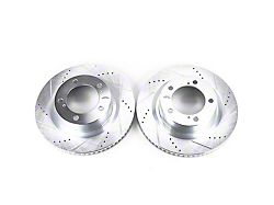 PowerStop Evolution Cross-Drilled and Slotted 5-Lug Rotors; Front Pair (07-21 Tundra)
