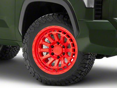 Black Rhino Raid Gloss Red 6-Lug Wheel; 20x9.5; 12mm Offset (22-24 Tundra)