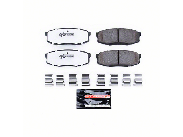 PowerStop Z36 Extreme Truck and Tow Carbon-Fiber Ceramic Brake Pads; Rear Pair (07-21 Tundra)