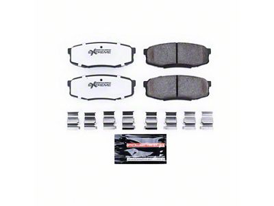 PowerStop Z36 Extreme Truck and Tow Carbon-Fiber Ceramic Brake Pads; Rear Pair (07-21 Tundra)