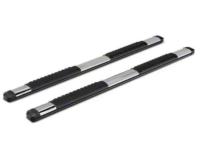 Barricade Saber 5-Inch Aluminum Side Step Bars; Stainless Cover Plates (22-24 Tundra CrewMax)