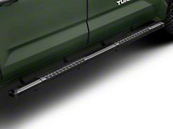 Barricade Saber 5-Inch Aluminum Side Step Bars; Black Cover Plates (22-23 Tundra CrewMax)