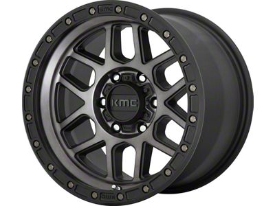 KMC Mesa Satin Black with Gray Tint 5-Lug Wheel; 18x9; 25mm Offset (07-13 Tundra)