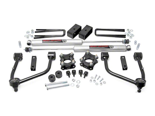 Rough Country 3.50-Inch Bolt-On Suspension Lift Kit with Premium N3 Shocks (07-21 Tundra, Excluding TRD Pro)
