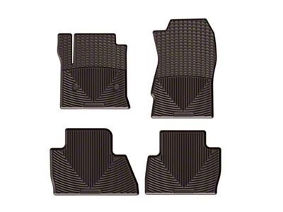 Weathertech All-Weather Front and Rubber Floor Mats; Cocoa (12-21 Tundra Double Cab, CrewMax)