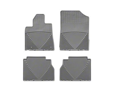 Weathertech All-Weather Front and Rubber Floor Mats; Gray (07-11 Tundra Double Cab, CrewMax)