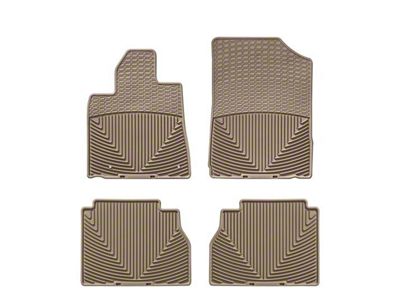 Weathertech All-Weather Front and Rubber Floor Mats; Tan (07-11 Tundra Double Cab, CrewMax)