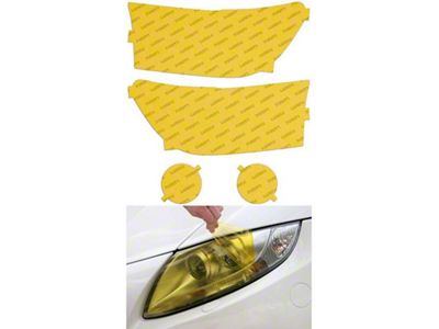 Lamin-X Headlight Tint Covers; Yellow (10-13 Tundra)