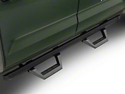 Rough Country SRX2 Adjustable Aluminum Side Step Bars; Textured Black (22-23 Tundra CrewMax)