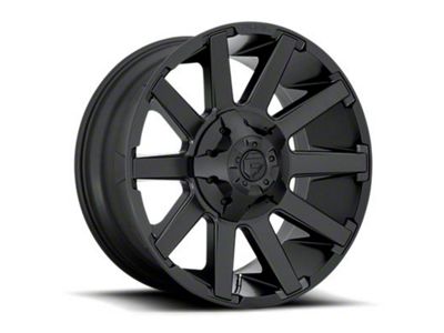 Fuel Wheels Contra Satin Black 5-Lug Wheel; 20x9; 1mm Offset (14-21 Tundra)