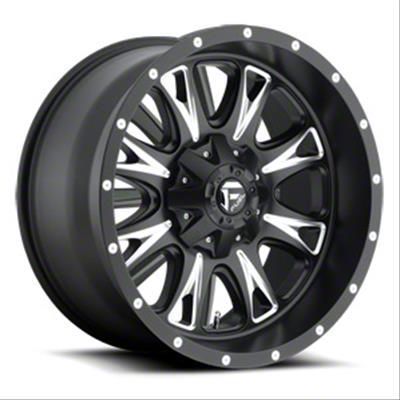 Fuel Wheels Throttle Matte Black Milled 5-Lug Wheel; 18x9; 1mm Offset (07-13 Tundra)