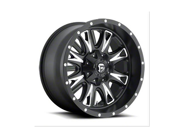Fuel Wheels Throttle Matte Black Milled 5-Lug Wheel; 18x9; 1mm Offset (14-21 Tundra)
