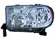 Headlights Depot Halogen Headlight; Driver Side (07-13 Tundra w/o Level Adjuster)
