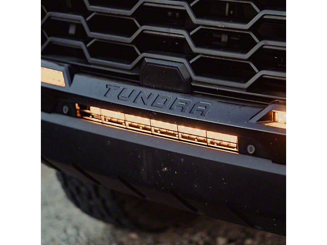 Heretic Studios 20-Inch LED Light Bar with Hidden Bumper Mounting Brackets; Clear Lens; Combo Beam (2022 Tundra)