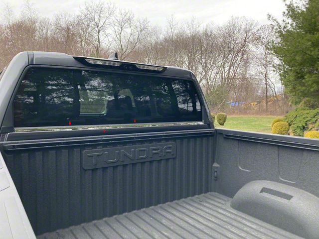 Rear Window Accent Trim; Stainless Steel (22-24 Tundra)