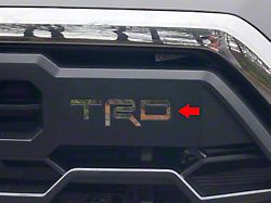 TRD Grille Letter Inserts; Stainless Steel (2022 Tundra TRD)