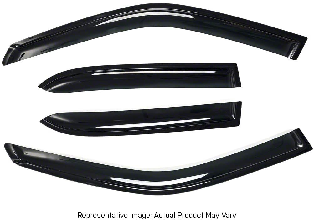 RedRock Tundra Window Deflectors; Front and Rear; Smoked TU2073 (07-21