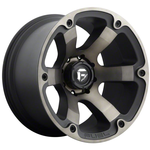Fuel Wheels Beast Matte Black Double Dark Tint 5-Lug Wheel; 17x9; 35mm Offset (07-13 Tundra)