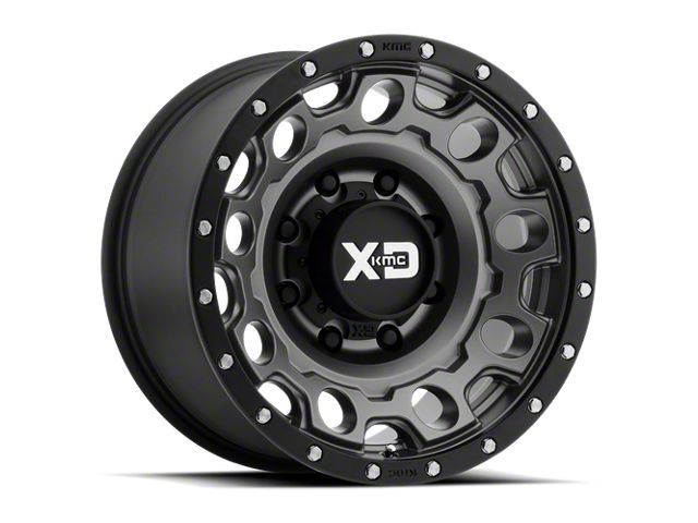 XD Holeshot Matte Gray 5-Lug Wheel; 17x8.5; 34mm Offset (07-13 Tundra)