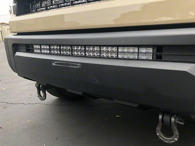 Cali Raised LED 32-Inch Stealth LED Light Bar with Bumper Mounting Brackets; Combo Beam (14-21 Tundra)